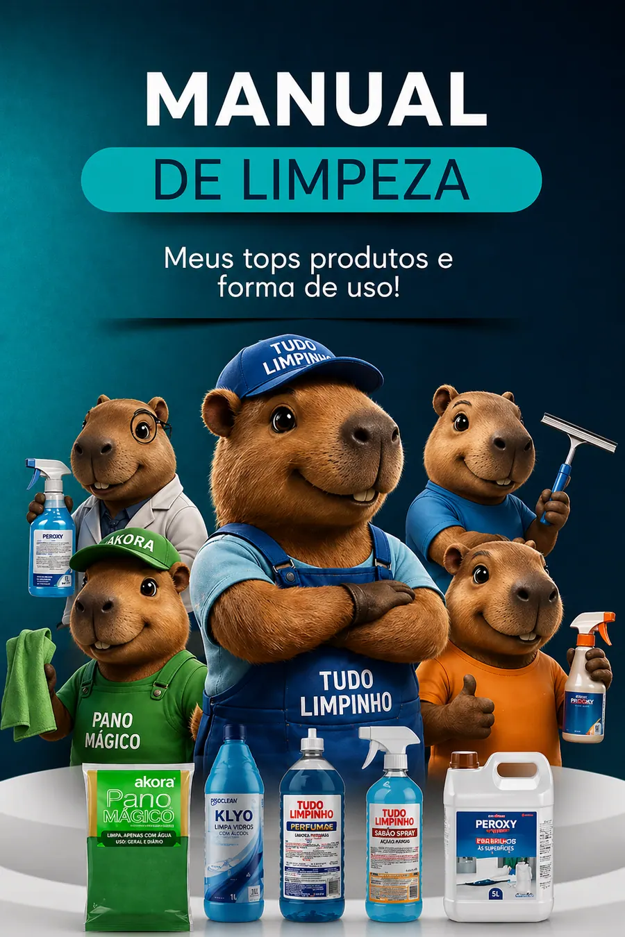 Capa do curso Guia de Produtos + PDFs de Diluição